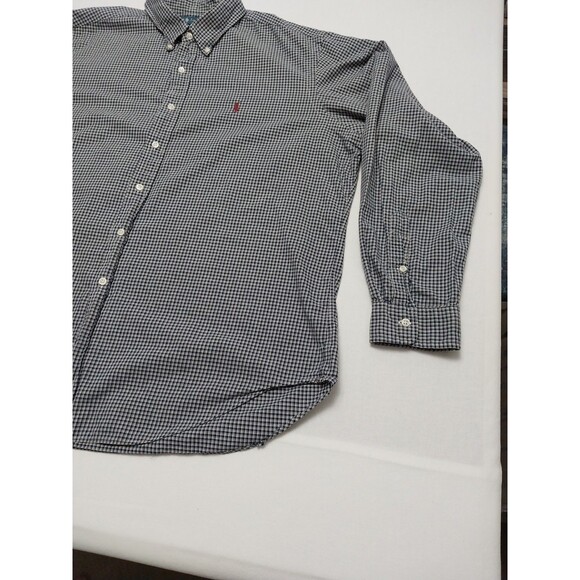 Ralph Lauren Mens Shirt Medium Blue Plaid Red Pony Button Up 2X - Picture 9 of 16